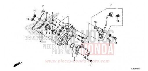 REDUCTION GEAR NC750JH de 2017